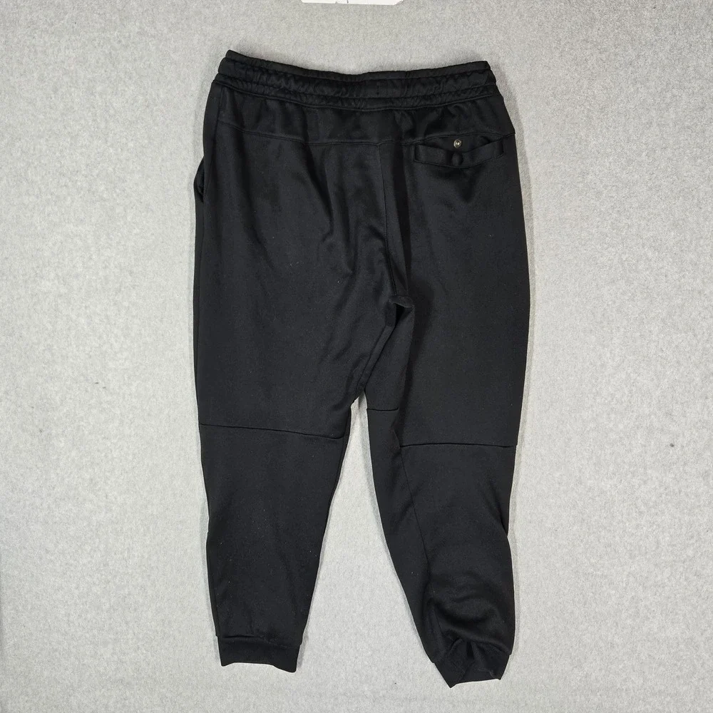 Nike Men Activewear Pants L Black Joggers Swoosh Logo 26